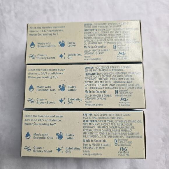 3 Old Spice Premium Bar Soap SHORE IS NICE Blue Agave+Fresh Waterfall Scent 5 OZ - Picture 3 of 3